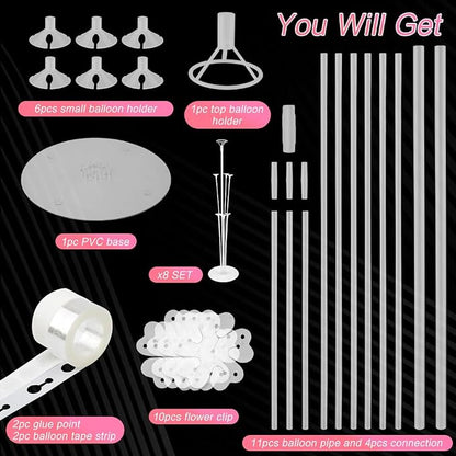 Balloon Stand kit 8 Sets 22 Pcs Balloon Stands - Image 2