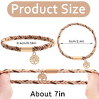 DIYDEC 10PCS Hair Ties Bracelet for Women 5 Styles Soft Braided Boho Hair Bands Elastic No Damage Hair Ties for Girls thick Thin Long Curly Hair Accessories(Beige and light coffee)