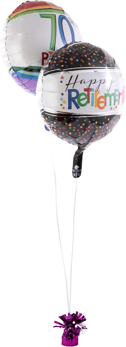 Pack of 12 Foil Metallic Balloon Weight 6 oz - Image 3