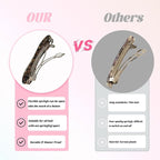 Hair Clips for Women,3.5 Inch Acetate Medium Hair Claw Clips for Women Thin Thick Curly Hair,Strong Hold No Slip Grip,French Classic Multicolor （Dark Brown Tortoiseshell Bow）