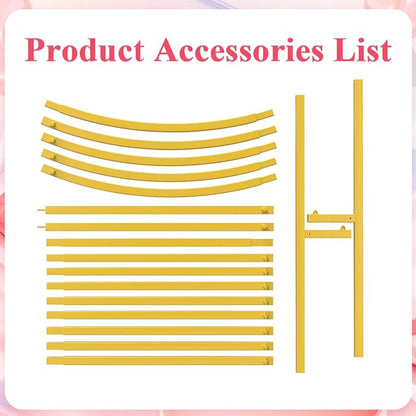 Asee'm 7.2FT Gold Metal Arch Backdrop Stand Wedding Balloon Background | Arched - Image 4