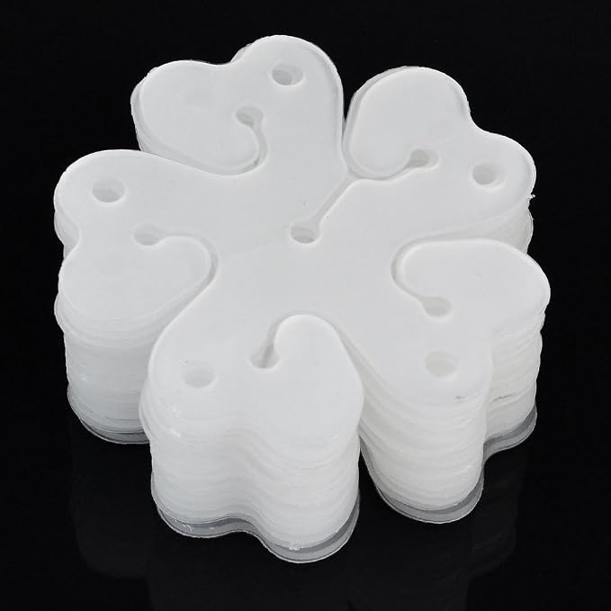 baotongle 50 pcs Portable Flower Shape Balloon Clips Holder - Image 6