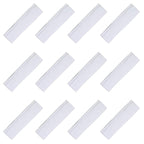 Kenz Laurenz Soft and Stretchy Elastic Cotton Headbands, Pack of 12, White