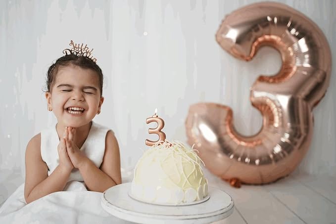 4 Balloon - Rose Gold Birthday Number Balloons, 40 Inch Party Decorations | - Image 9
