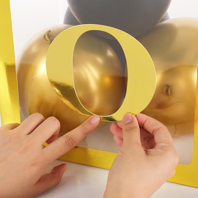Qeeenar 3 Pcs One Balloon Box Decorations First Birthday Decorations - Image 3