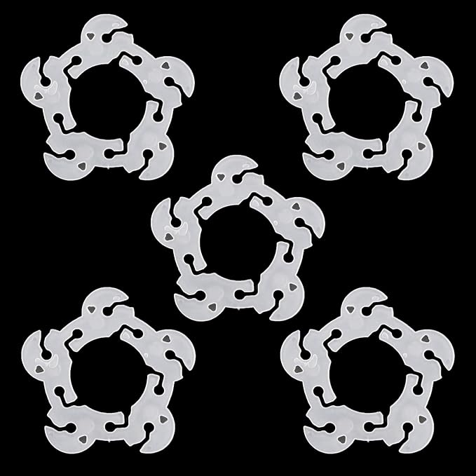 TAODAN 100PCS 6cm Reusable White Plastic Balloon Arch Clips Suitable - Image 4