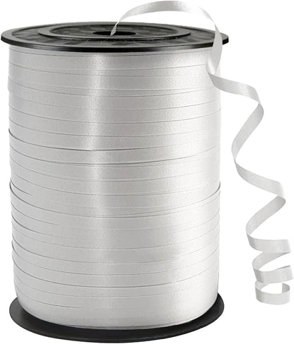 500 Yard White Curling Ribbon, 1/5" Ribbon Curling by ZJWZSLI