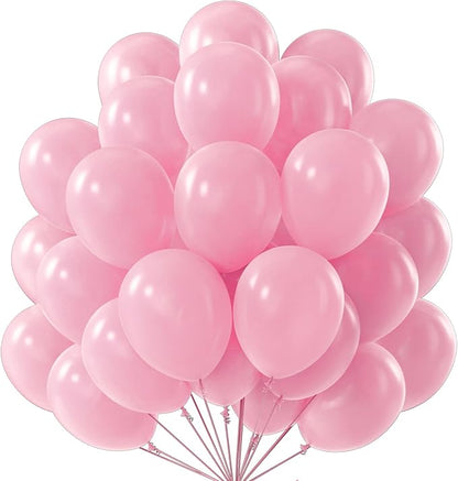 PartyWoo Pearl Pink Balloons 50pcs Light Pastel Baby Pink Color | 12 Inch by PartyWoo