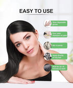 Herbishh Black 3 in 1 Hair Dye Shampoo 400 ML PPD + Hair Color Stain Protector – Dye Shield or Defender for Skin