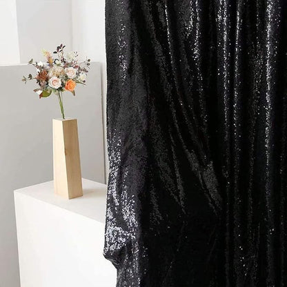 Eternal Beauty Black 3mm Sequin Backdrop 5x7 Ft - Image 7