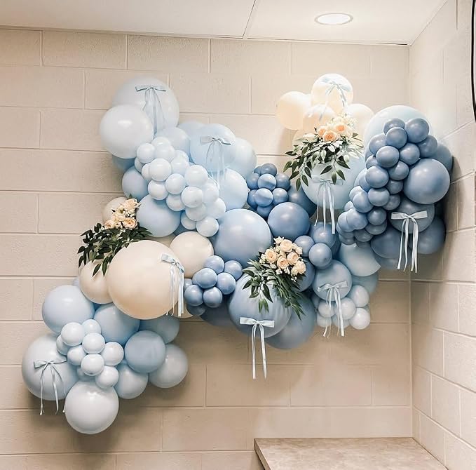 Dusty Blue Balloon Arch Kit - Image 8