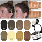 Got? Roots - Root Touch Up Hair Color, Brow, Beard, Hairline & Bald Spot Concealing Powder - Gray Root Coverage for Women & Men - 0.14 OZ Tub (Light Brown, Pack of 2)