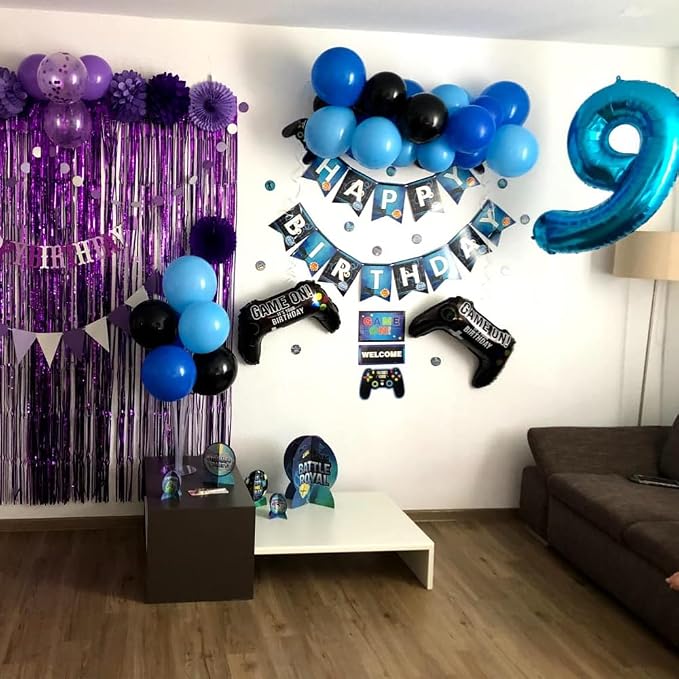 40 inch Blue Number Balloon Giant Foil Helium Balloons Blue Number 9 Balloon - Image 5