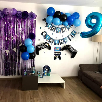 40 inch Blue Number Balloon Giant Foil Helium Balloons Blue Number 9 Balloon - Image 5