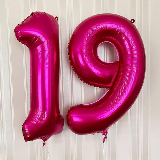 Hot Pink 16 Balloon Numbers, 40 Inch 16th Birthday Balloon Foil Mylar Number - Image 5