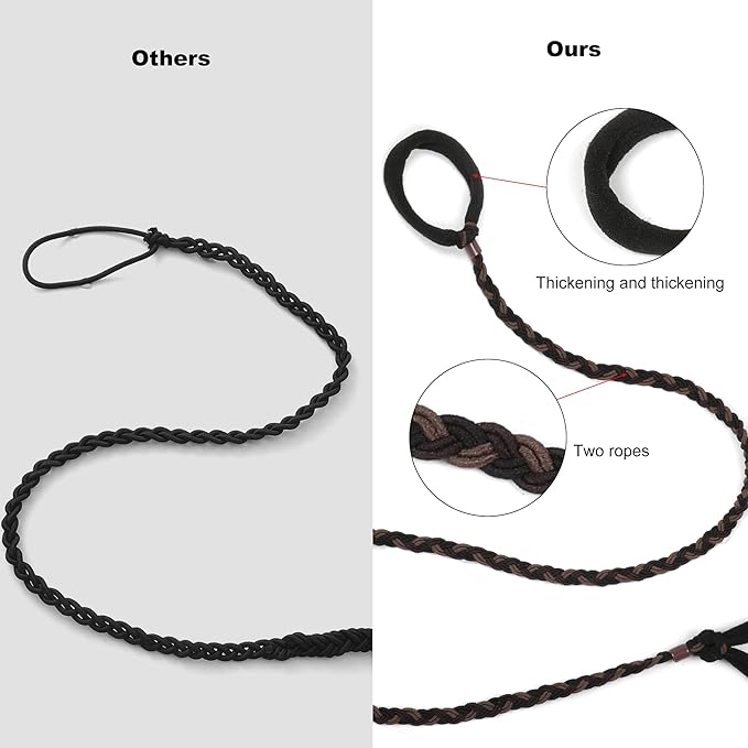 Sport Hair Ties for Women - 4 Pack Elastic Pony Tails for Gym, Braided & Swimming Sports - 30 Inch Length