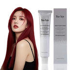 PureStyle 100ml Professional Permanent Hair Color Dye Cream Ammonia Free, Long Lasting Light Red Color, 100% Gray Coverage, Natural Shine, For All Hair Types Easy At Home Application