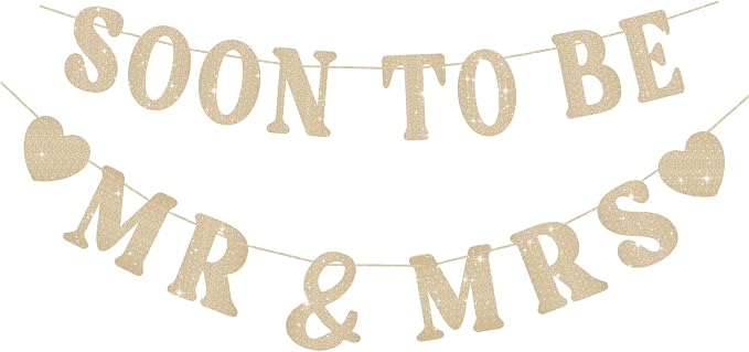 Soon To Be Mr & Mrs Sign Banner by SerpizePaty