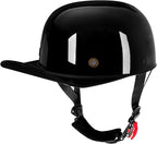Baseball Style Cap Retro Motorcycle Helmet Unisex-Adult - DOT Approved