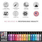 Watercolors by Tressa INTENSE 3-in-1 Color Depositing Shampoo, Semi Permanent Hair Color, Hair Dye Shampoo for Curly, Dry, and Normal Hair, 8 fl oz - TEAL