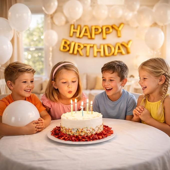 White Balloons 100 Pack, Latex Party Balloons, 12 Inch Round Helium Balloon - Image 2