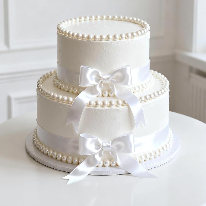 KINGLAKE White Satin Ribbon - Image 7