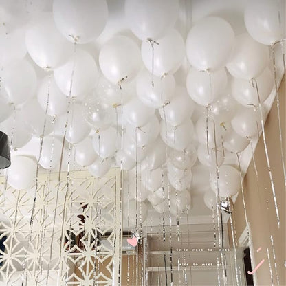 5 inch Pearl White Balloons - Image 3