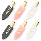 D 6 Pcs Creaseless Hair Clips No bend No Crease Hair Clip Makeup Clips for Women and Girls Flat Hair Clips for Hairstyling Salon Golden Handle