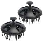 Segbeauty Dandruff Brushes, 2pcs 0.8 inches Long Hard Bristle Scalp Massage Brushes for Thick or Thin 2c to 3b Curly Hair, Shower Comb for Deep Cleaning Beard Pet Grooming Hair Care for Women Men