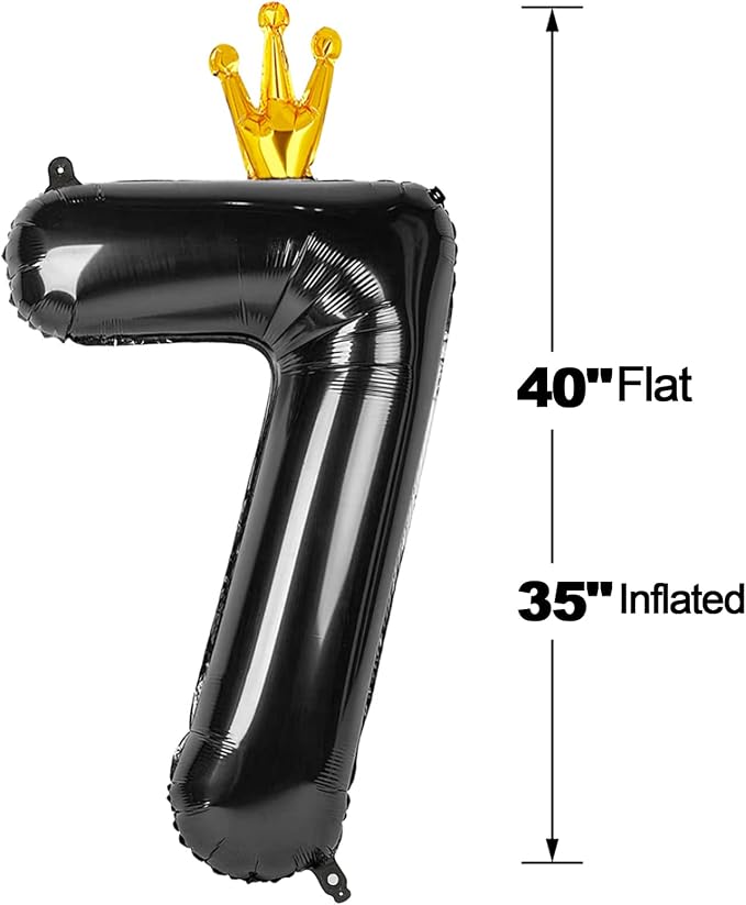 Black 7 Balloon - Image 6
