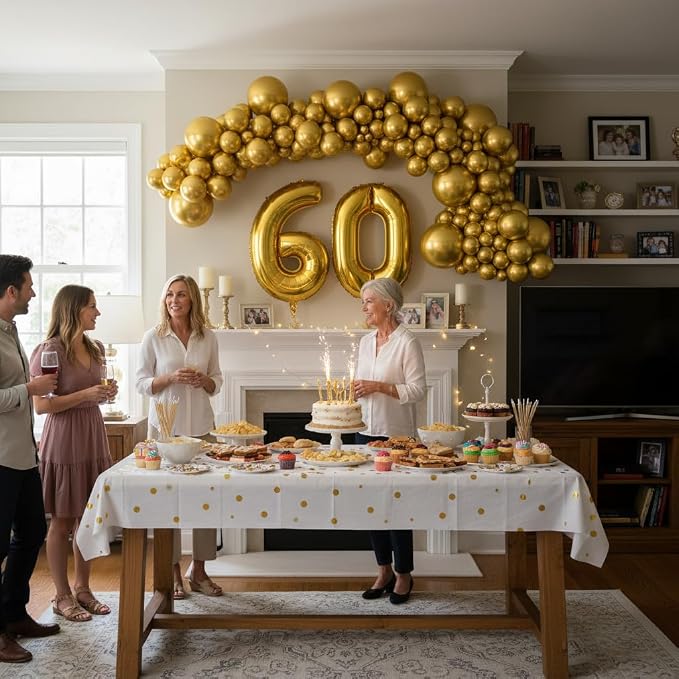 Vellax 146-Pc Metallic Gold Balloon Garland Arch Kit, Baby Shower DIY | 146-pc - Image 8