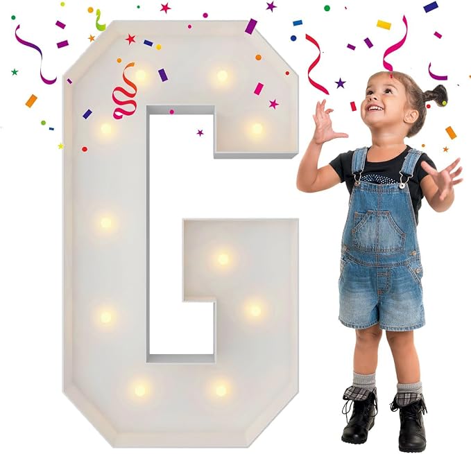 3FT Marquee Light Up Letters, Large Marquee Letters, Big Letters by MerryMosaics