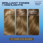 Clairol Nice'n Easy Permanent Hair Dye, 7A/7C Dark Ash Blonde Hair Color, Pack of 1