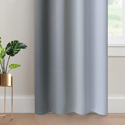 Yakamok Ombre Curtains Grey and Greyish White - Image 4