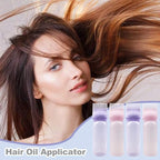 4-Pack Root Comb Applicator Bottles - Hair Oiling Applicator for Dye, Shampoos & Salons - 6oz (2 Pink + 2 Purple)