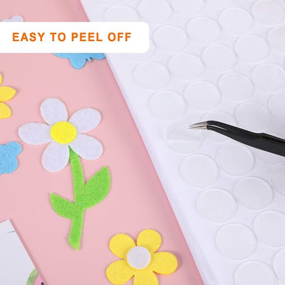 Zonon 1000 Pcs Double Sided Adhesive Dots Clear Glue Point Tape Stickers - Image 4