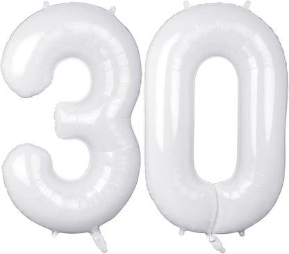30 Number Balloons Large Foil Number Balloon Big 40 Inch by TOTAFAM