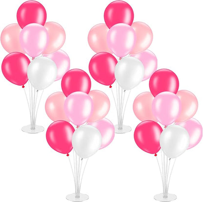 Gejoy 4 Set Pink Balloon Stand Kits by Gejoy