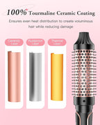 BESTOPE PRO 5 in 1 Curling Iron, Curling Wand Set with Negative Ion Thermal Brush and 4 Interchangeable Ceramic Curling Irons (0.35“-1.5”), Fast Heating Crimper Hair Tool in All Hair Type, Women Gifts