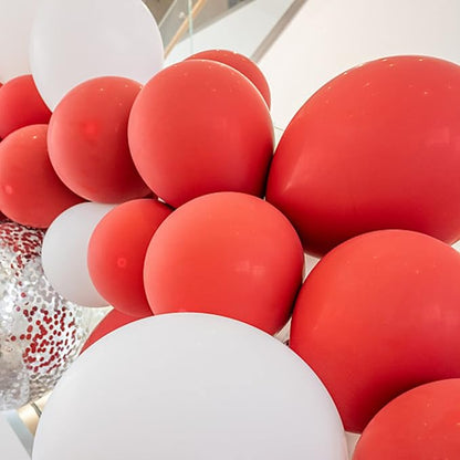 Voircoloria 105pcs Red Party Latex Balloons, 12inch | - Image 6