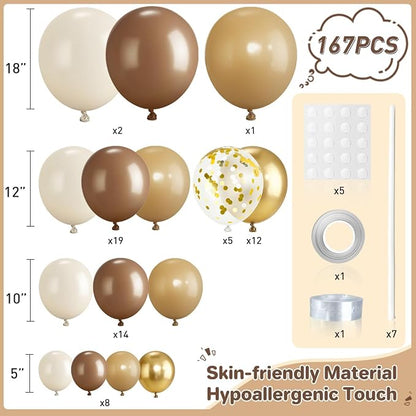 Brown Balloon Garland Arch Kit - Image 2