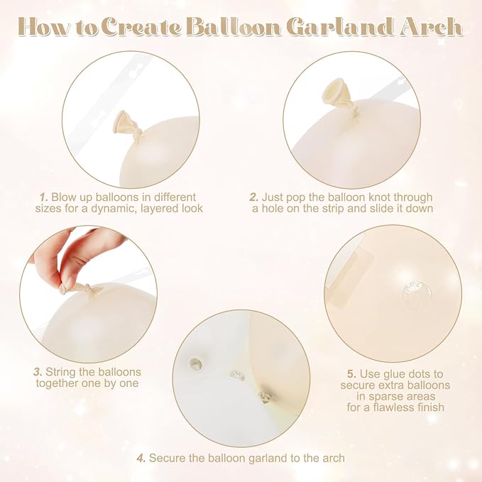 White Balloon Arch Kit for Wedding Bridal Shower Baby Shower Decorations | - Image 7