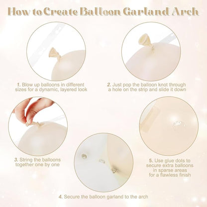 White Balloon Arch Kit for Wedding Bridal Shower Baby Shower Decorations | - Image 7