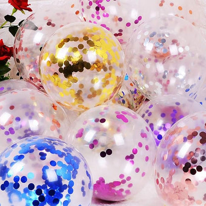 Blue Confetti Balloons 12 inch - Image 5