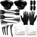 Hair Dye Tools Kit Hairdressing Brush Comb Earmuffs Mixing Bowl Hair Coloring Tools Set 22PCS