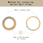 Spiral Hair Ties Set with Box-12Pcs,a Wonderful Gift for Ladies and Girls，Multicolor spiral No Damage hair quality,(12 Colors-5.5cm)