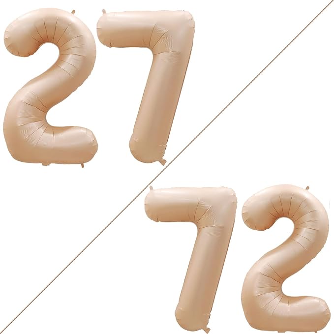 Number 27 Balloons for 27th Birthday Party Decorations, 42 Inch Jumbo Foil by GOER