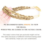DIGUAN Double Three Strand Synthetic Hair Braided Headband Hairpiece Extension Women Girl Beauty accessory (Ginger Blonde)
