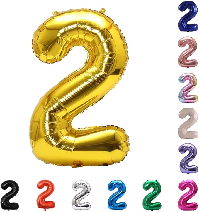 YPSelected 32 Inch Large Foil Helium Number Balloon Birthday Wedding Party 0-9 by YPSelected