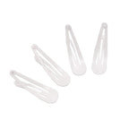 Dofash 12PCS Snap Hair Clips For Women-Non Slip & Metal Hair Barrettes, 5cm 2'' Small Clips For Thin & Fine Hair,White